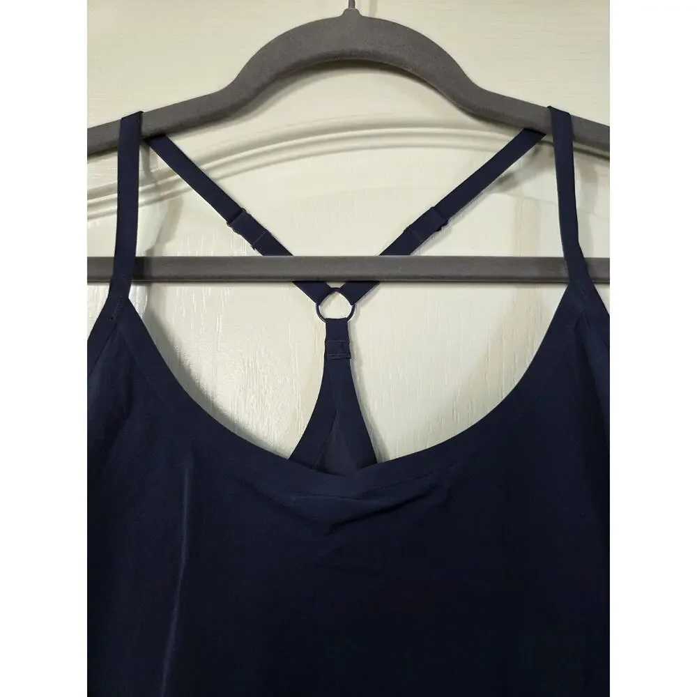 Outdoor Voices Blue The Exercise Dress Comfort Built-In Shorts Mini Dress Small